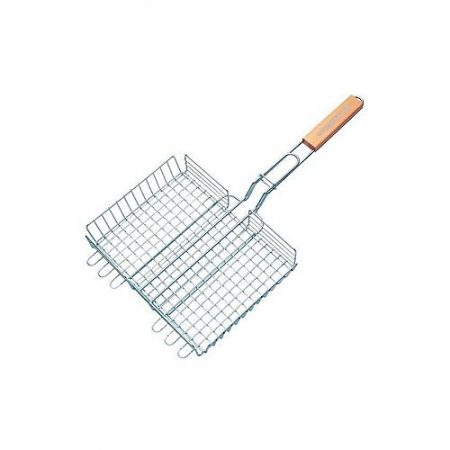 Click Here Double Grid Basket - Silver ha293