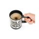 CM Steel Self Stirring Mug - Silver & Black
