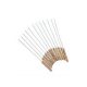 CRACKERS Pack of 12 - BBQ Wooden Handle Skewers - Brown ha152