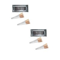 Daraz Accessories Pack of 2 - 2 BBQ Grills With 24 Skewers - Silver ha433
