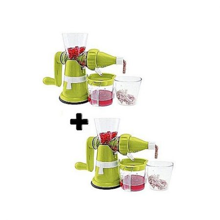 E4easy Pack of 02 - Manual Juicer Machine - Green