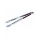 Easy Baking Stainless Steel BBQ Tongs - Silver ha72