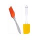 Hot deals Pack of 2 - Cake Spatula & BBQ Oil Brush - Orange & Yellow ha105