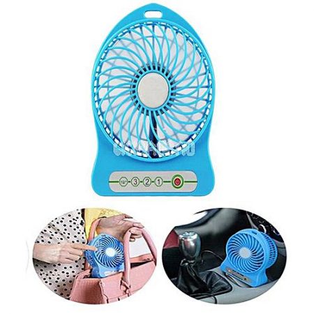 JanJee Portable Fan, mini usb rechargeable fan with 2600mAh Battery Operated and Flash light,for Traveling,Fishing,Camping,Hiking,Backpacking,BBQ,Baby Stroller,Picnic,Biking,Boating ha59