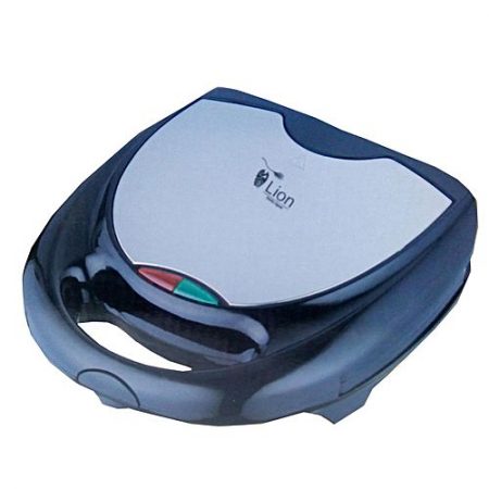 Lion Sandwich Maker Non Stick with overheat protection Black