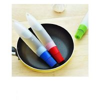 Mahmar2 Pack Of 2 - Silicone Bbq & Baking Oil Bottle With Brush - Blue & Red ha86