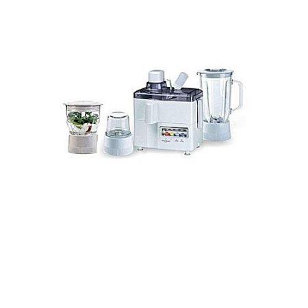 MIX Electronics 4 In 1 Juicer Blender Grinder & Dry Mill - White