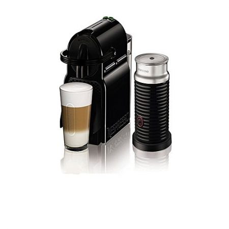 Nespresso Inissia Coffee Machine With Aeroccino 3 By Magimix - Black