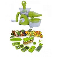 Nicer Dicer Pack of 2 Juicer Machine with Nicer Dicer Vegetable & Fruits Cutter