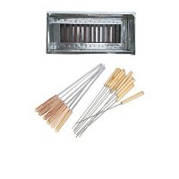 Nouman Collection BBQ Grill with 12 Skewers - Medium - Multicolor ha255