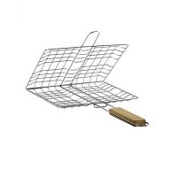 Nouman Collection Fish & Chicken BBQ Grill Basket - Silver ha263