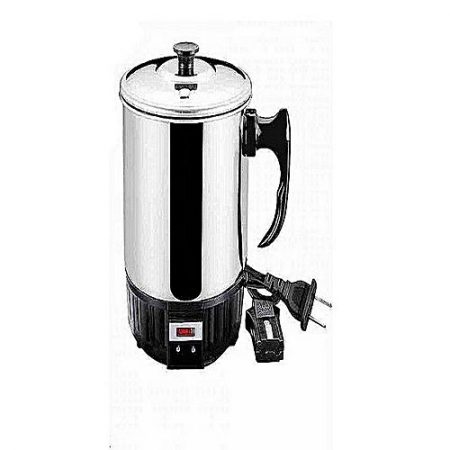 Online Traders Electric Tea Kettle - Black & Silver