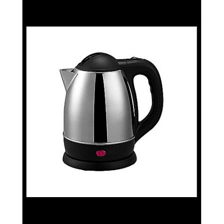 Pakistan Mega Store Coffee & Tea Electric Kettle 1.2 Ltr - Black & Silver