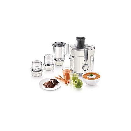 Philips Viva Collection Juicer, Blender, Grinder And Chopper - HR1847 - White