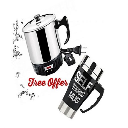 Sabreesha Electric Kettle With Coffee Mug