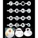 Wish Hub 16 Pcs - Creative Nice Coffee Barista Stencils Template