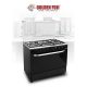 5 Burner Cook Top Professional Cooking Range Shine Stainless Steel Working Top ha135