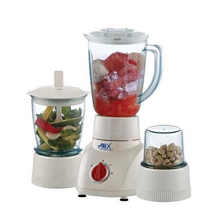 Anex AG-6026 - 3 in 1 Deluxe Blender with Grinders - White ha221