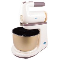 Anex AG-818 - Deluxe Hand Mixer with Bowl - Beige & White ha193