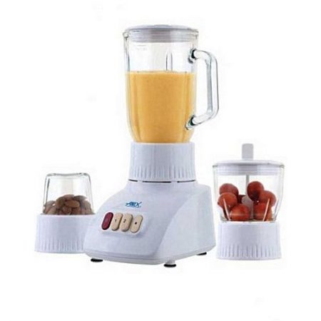 Anex Blender, 3 in 1 Glass Jug (400 W) AG-6040 White ha897