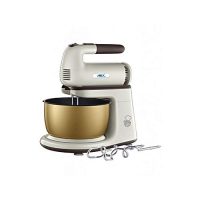 Anex Deluxe Hand Mixer with Bowl 5 Speed hand mixer - AG-818 - Beige & White - 200 Watts ha740