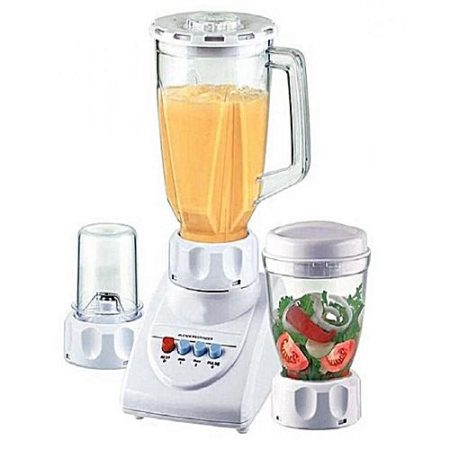 babar fashion 3 in 1 Blender with Mill & Grinder - White ha675