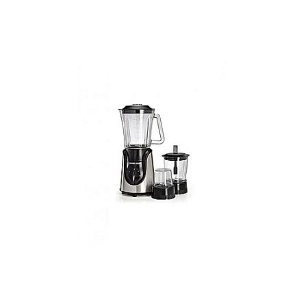 Black and Decker Black&Decker Glass Blender With Grinder & Mincer Chopper - Bx600G - Black ha477
