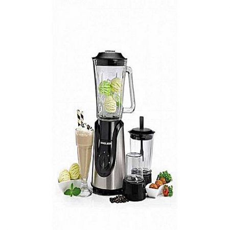 BLACK&DECKER BX600G - Blender With Grinder, Mincer & Chopper - Black & Silver ha669