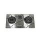 Crown CR13 Hob 3 Burner Auto Ignition Stainless Steel Silver ha60