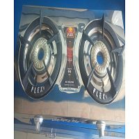 FLEX GAS APPLIANCES Auto Double burner(stove),one piece,heavy duty, stain less steel,new design ha34