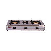 Geepas GK 74 Double Gas Burner Silver ha291