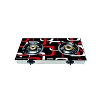 Geepas GK6758 auto Ignited Double Gas Stove Burner Black ha153