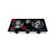 Geepas GK6759 auto Ignited Tripple 3 Gas Stove Burner Black ha149