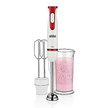 Sinbo SHB 3112 - 3 in Hand Blender Set - White & Red ha417