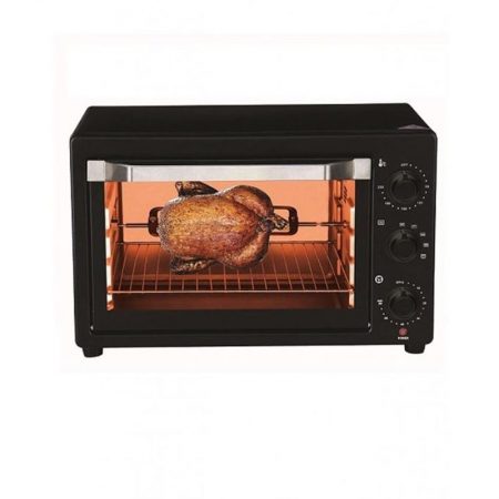 E-Lite ETO-221R Toaster Oven 22-LTR Black With One Year Warranty