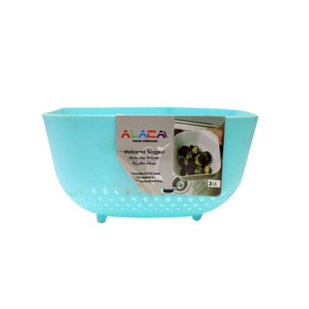 Alaca ST-039 Vegetable & Rice Strainer Bowl Green 3 Ltr