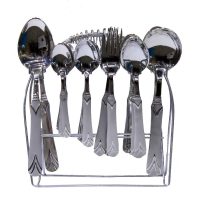Art CS-05 Stainless Steel Cutlery Set With Stand 29 Pcs