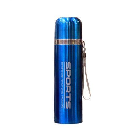 ART Sport Vacuum Cup Aluminium Water Bottle Blue & Silver