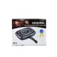 Dessini Aluminum Two-Sided Double Grill Non-stick Pressure Pan Black