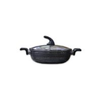 Domestic D-103 A Non Stick Wok With Glass Lid 26 cm