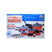 Domestic D-106 Non Stick Gift Pack 18 Pcs Set Black
