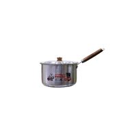 Domestic D-22A Sauce Pan With Lid Wooden Handle 7 Inch