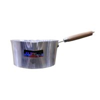 Domestic D-23C Milk Pan With Wooden Handle 8 Inch 4.50 Ltr