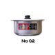 Domestic No2 Metal Finish Cookware Cooking 1 Pcs