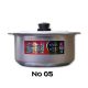 Domestic No5 Metal Finish Cookware Cooking 1 Pcs