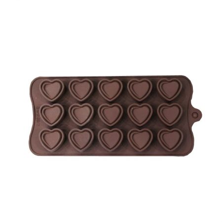 Heart Face Shape Silicone Chocolate Mould 1 Pcs