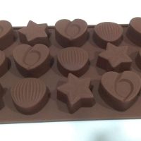 Heart,Star & Balloon Shape Silicone Chocolate Mould 1 Pcs