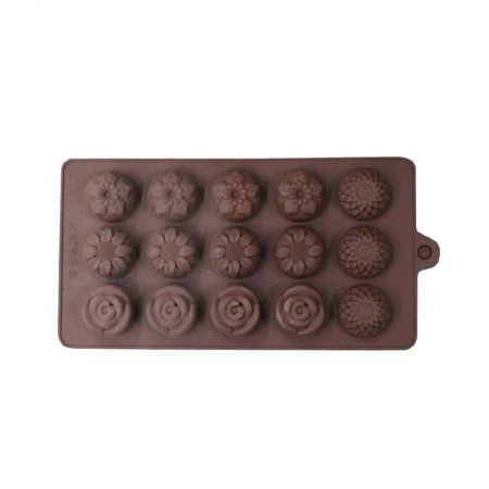 Kinds Of FloweShape Silicone Chocolate Mould 1 Pcs