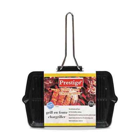 Prestige PR-15863 Cast Iron Chargriller-Grill Pan - 35Cm