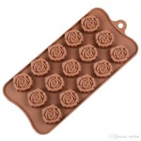 Rose Flower Shape Silicone Chocolate Mould 1 Pcs